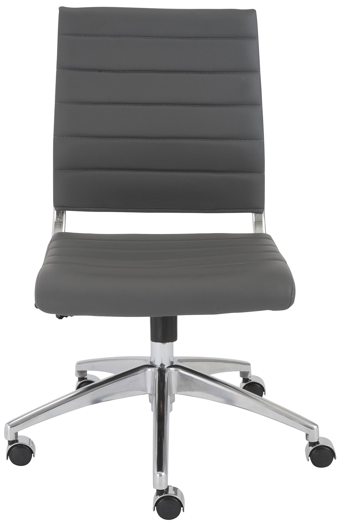 Image 5 Axel Gray Leatherette Low Back Swivel Office Chair more views