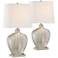 Axel Mercury Glass Lamps Set of 2 with Table Top Dimmers