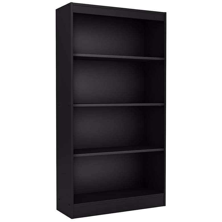 Image 1 Axess 4-Shelf Pure Black Bookcase