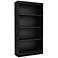 Axess 4-Shelf Pure Black Bookcase