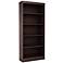 Axess 5-Shelf Chocolate Bookcase