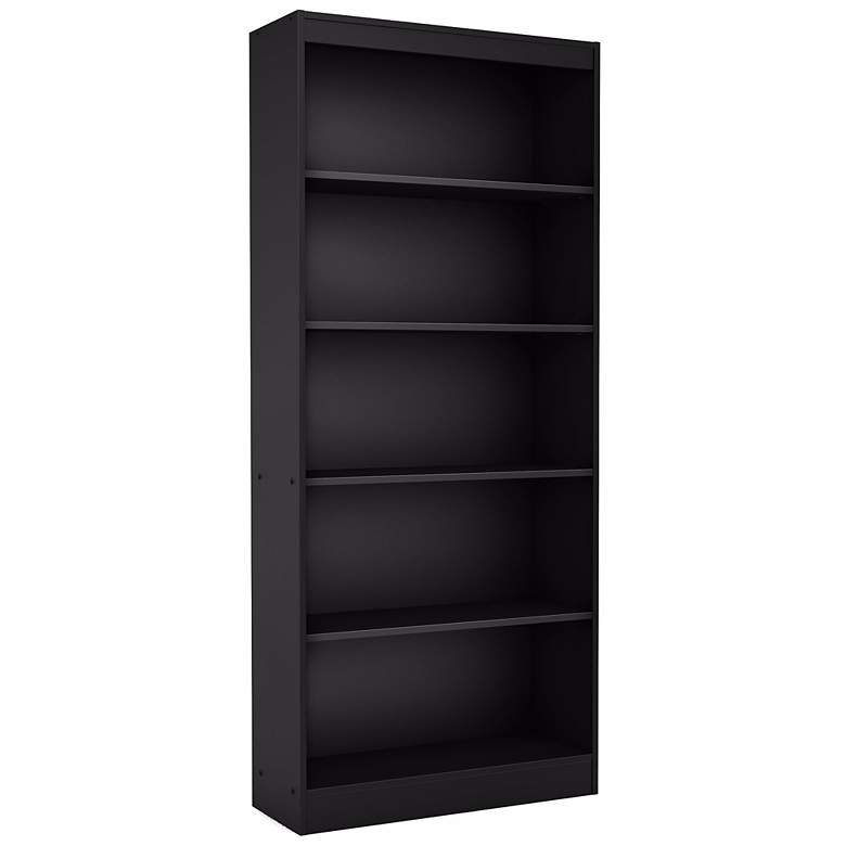 Image 1 Axess 5-Shelf Pure Black Bookcase