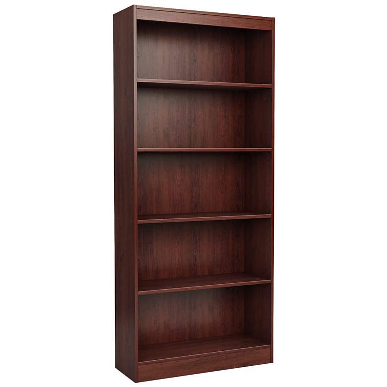 Image 1 Axess 5-Shelf Royal Cherry Bookcase