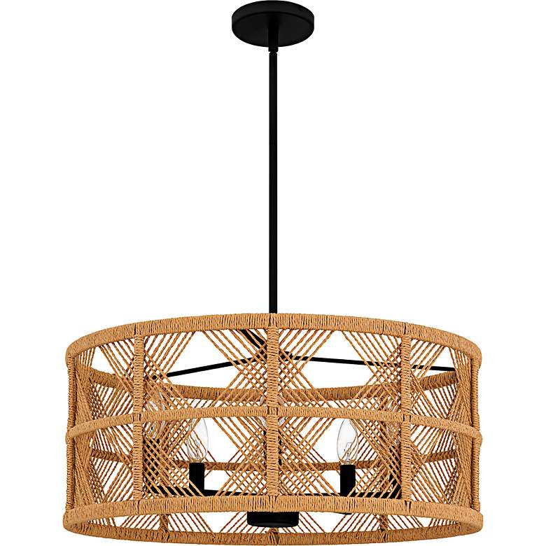 Image 2 Axford 5-Light Matte Black Pendant more views