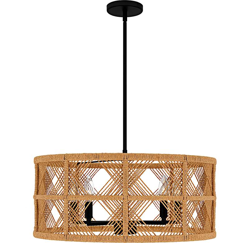 Image 3 Axford 5-Light Matte Black Pendant more views