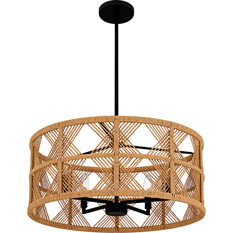 Image 4 Axford 5-Light Matte Black Pendant more views