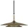 Axiom Pendant 18" Metal Shade with Polished Gold Finish