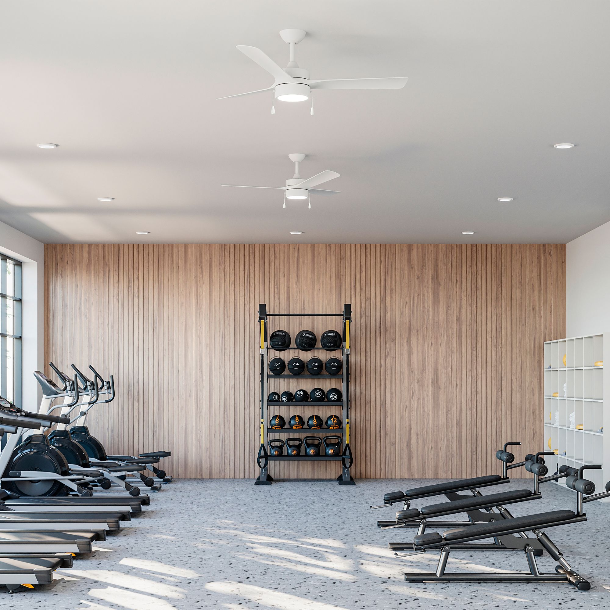 Image 6 Axion I 52 in. 3-Blade Modern LED Ceiling Fan more views