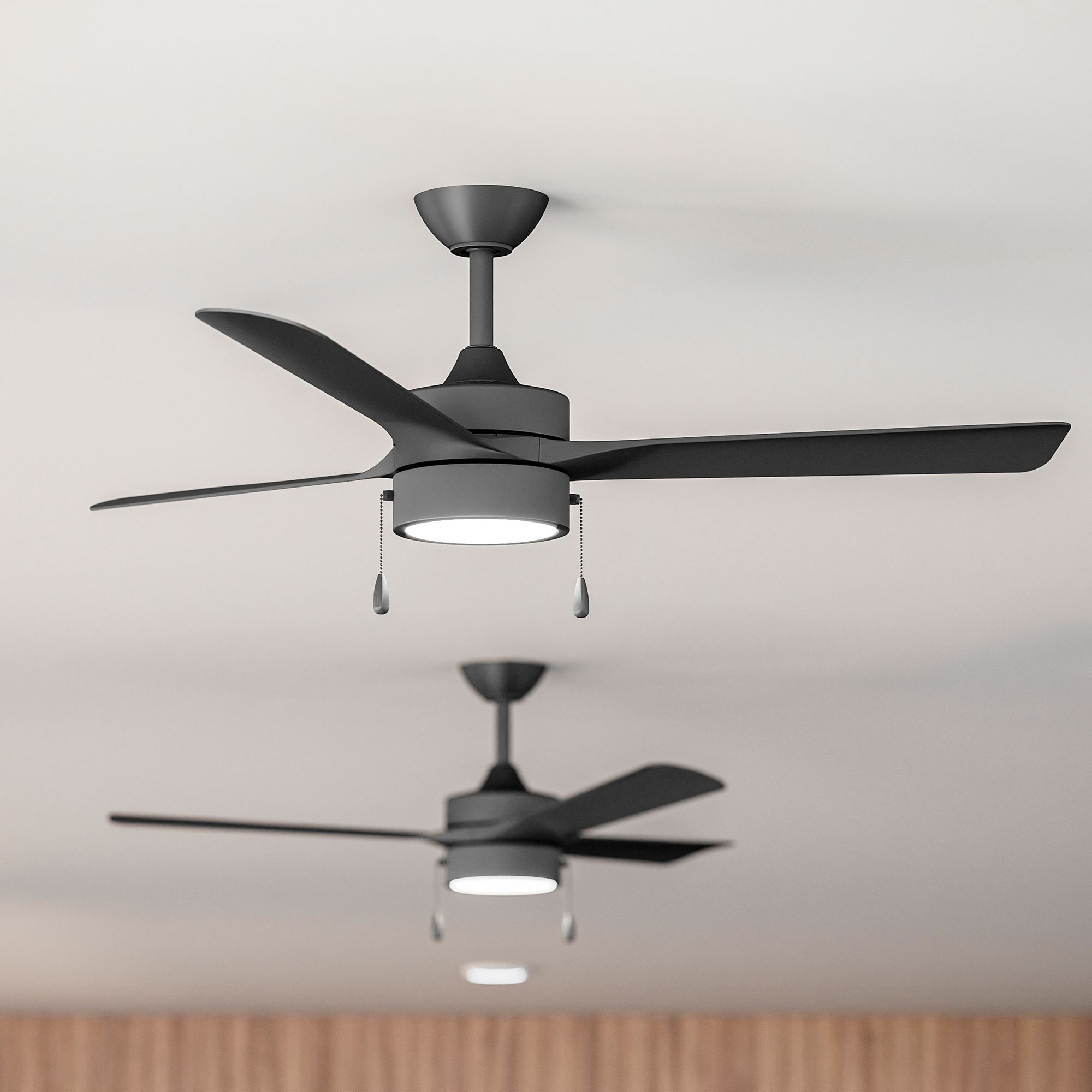 Image 2 Axion I 52 in. 3-Blade Modern LED Ceiling Fan more views