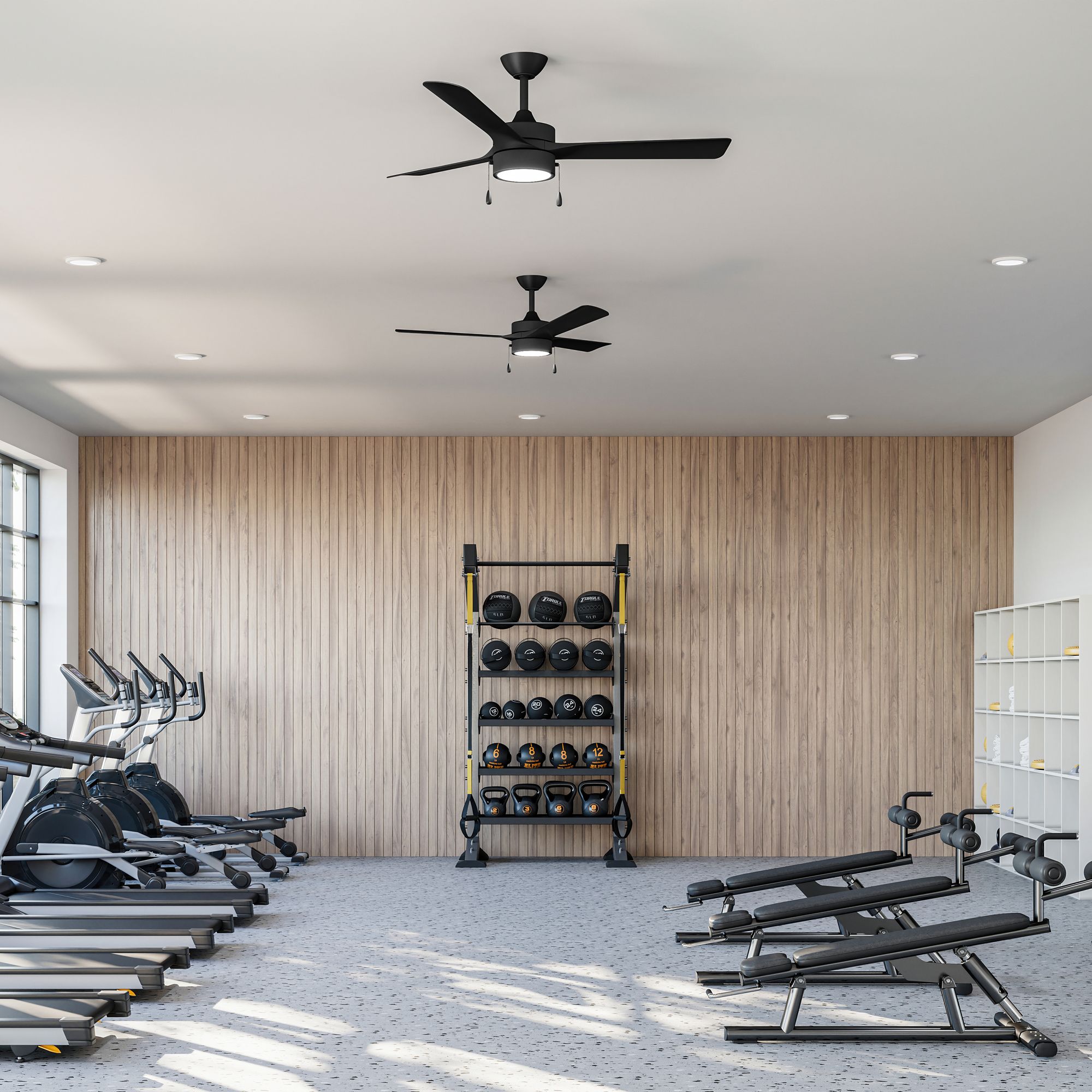 Image 6 Axion I 52 in. 3-Blade Modern LED Ceiling Fan more views