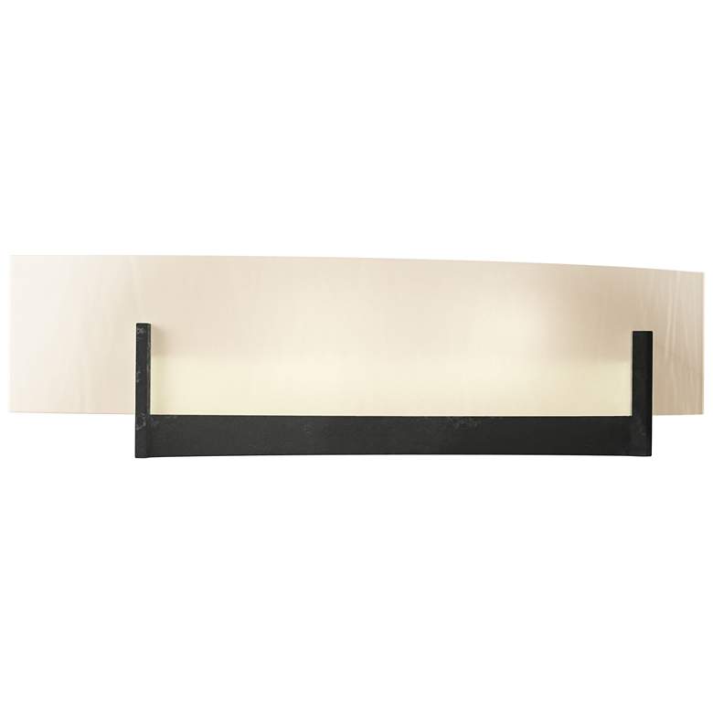 Image 1 Axis 17 1/4" Wide Black and White Glass Bath Light