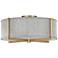 Axis 19 1/2" Wide Heritage Brass LED Ceiling Light