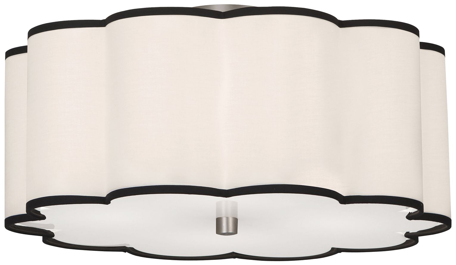 Axis 20" Wide 4-Light Blacken Antique Nickel, White, Black Flush Mount
