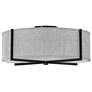 Axis 25 1/2" Wide Black Ceiling Light with Gray Shade