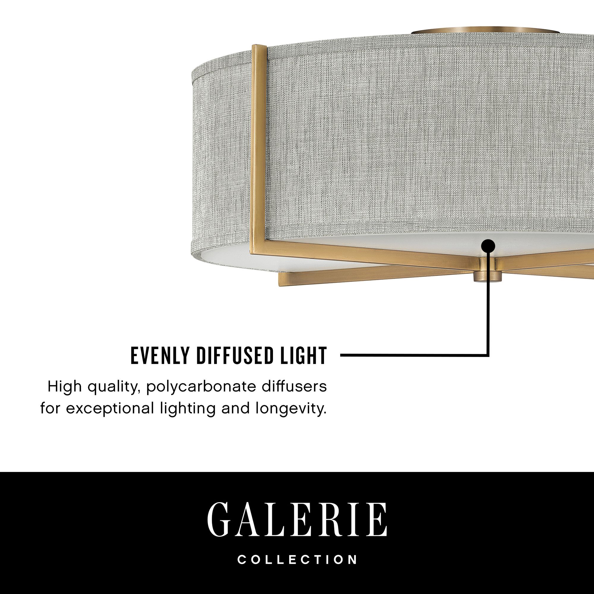 Image 4 Axis 25 1/2" Wide Black Ceiling Light with Gray Shade more views