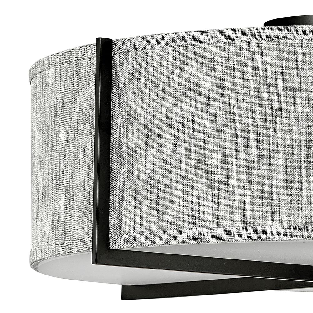 Axis 25 1/2" Wide Black Ceiling Light with Gray Shade