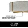4_Axis 25 1/2" Wide Black Ceiling Light with Off-White Shade more views