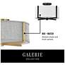 6_Axis 25 1/2" Wide Black Ceiling Light with Off-White Shade more views