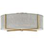 Axis 25 1/2" Wide Brass Ceiling Light with Gray Shade