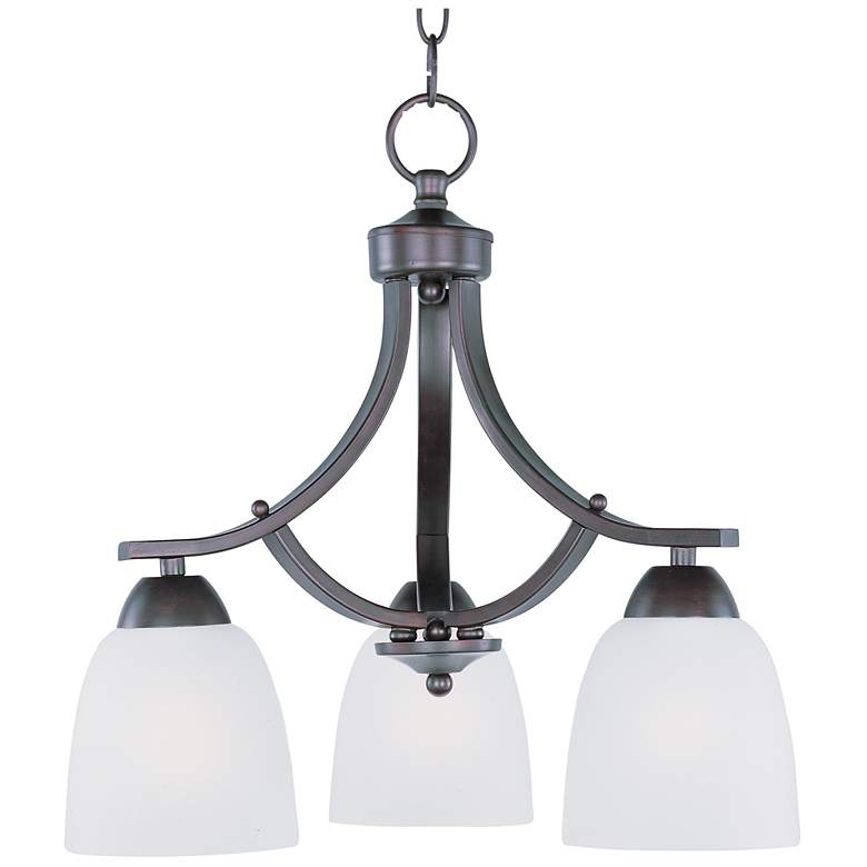 Image 1 Axis 3-Light 18 inch Wide Oil Rubbed Bronze Chandelier