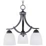 Axis 3-Light 18" Wide Oil Rubbed Bronze Chandelier