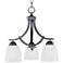 Axis 3-Light 18" Wide Oil Rubbed Bronze Chandelier