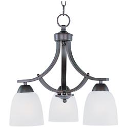 Axis 3-Light 18" Wide Oil Rubbed Bronze Chandelier