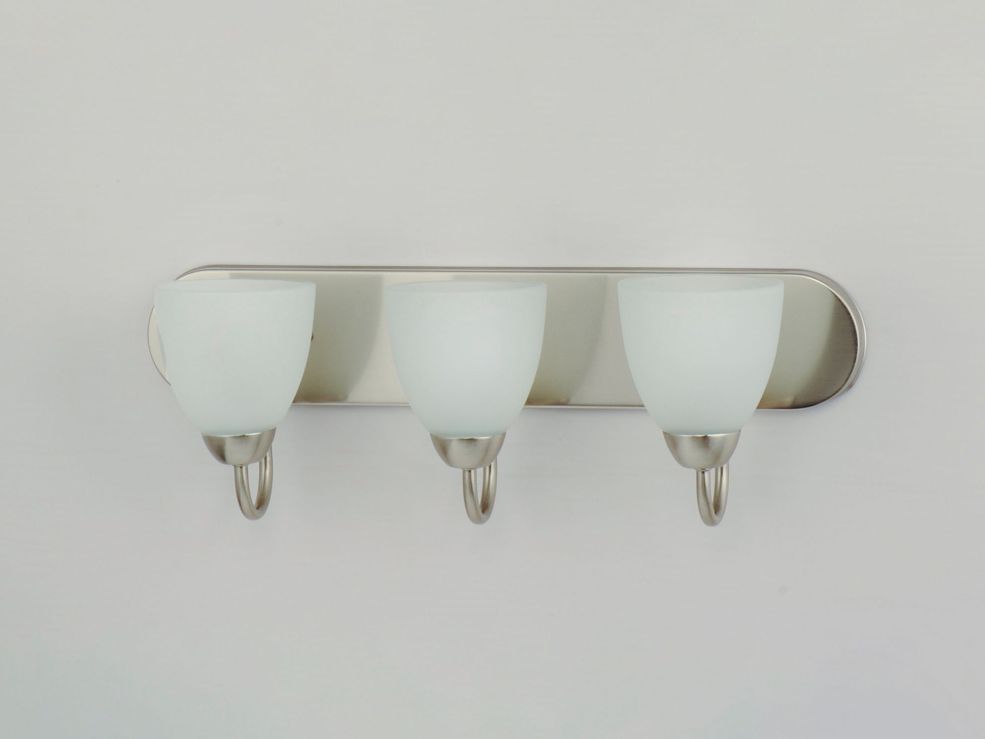 Image 2 Axis 3-Light 24" Wide Satin Nickel Vanity Light - Satin nickel more views