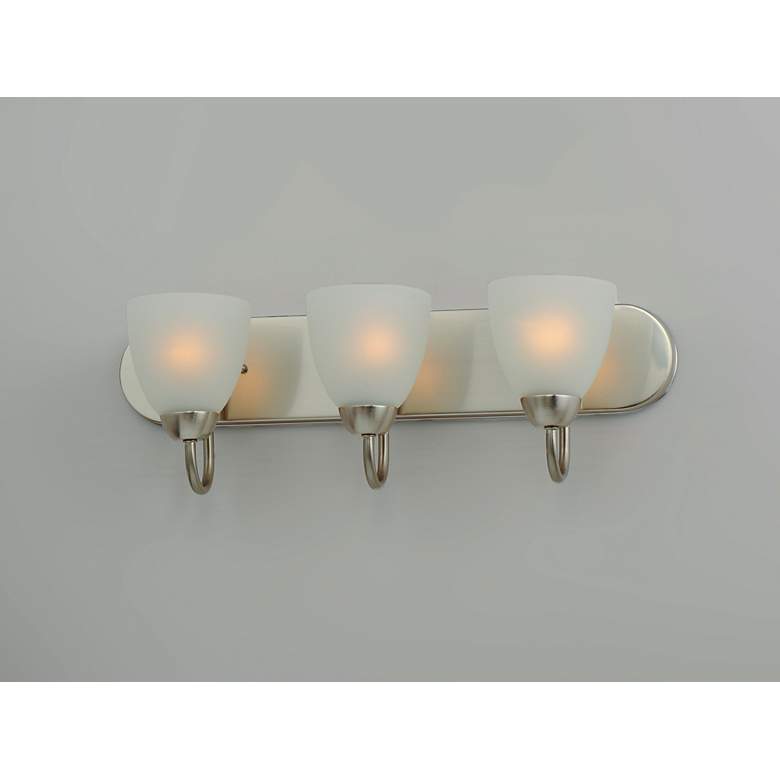 Image 3 Axis 3-Light Strip Bath Vanity - Satin Nickel more views