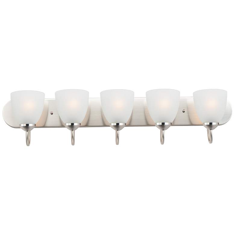 Image 1 Axis 5-Light Strip Bath Vanity - Satin Nickel