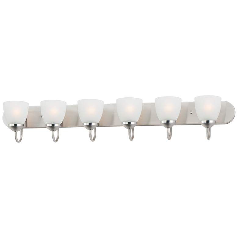 Image 1 Axis 6-Light Strip Bath Vanity - Satin Nickel