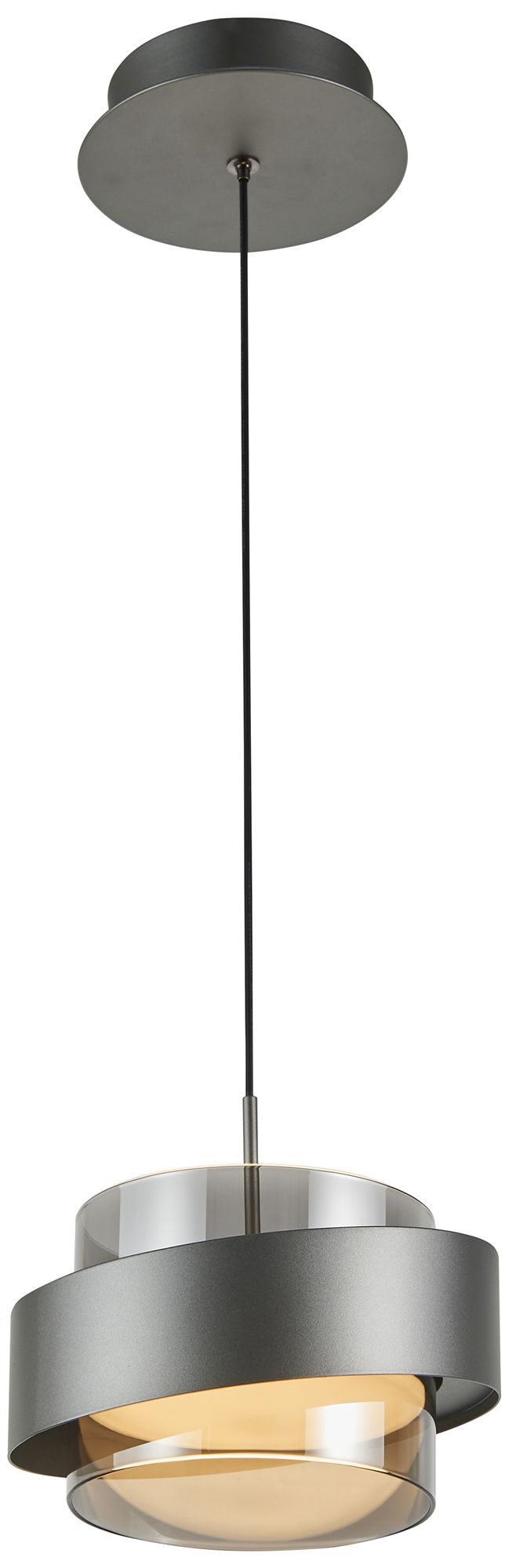 Axis 8" Wide Graphite Pendant