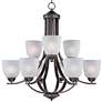 Axis 9-Light 28" Wide Oil Rubbed Bronze Chandelier