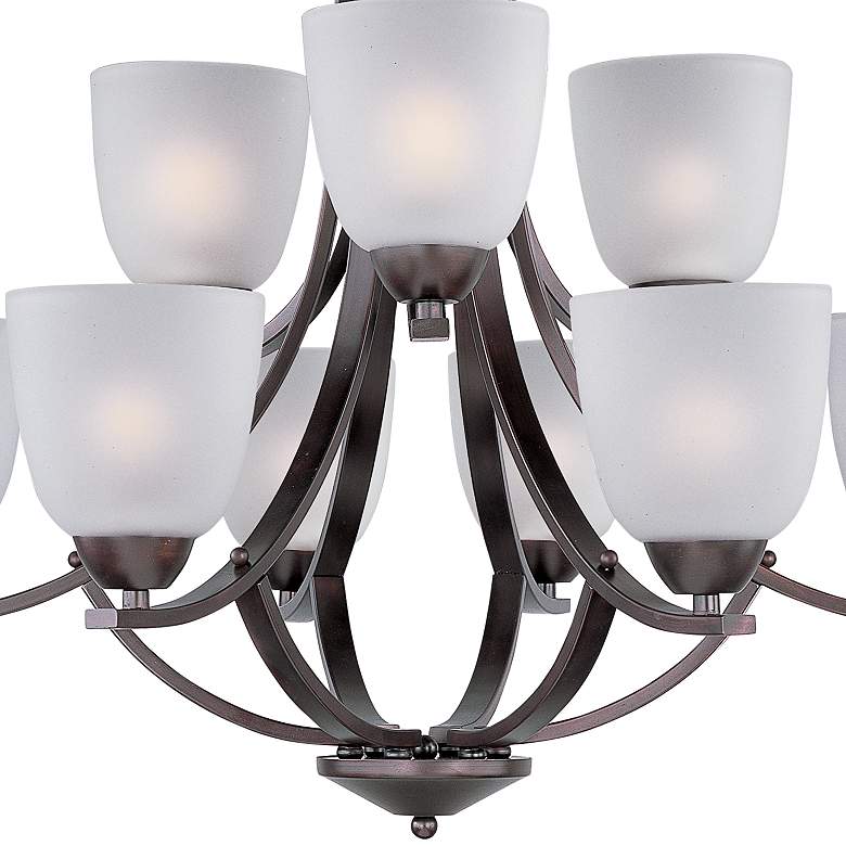 Image 2 Axis 9-Light 28 inch Wide Oil Rubbed Bronze Chandelier more views