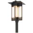 Axis Coastal Black Large Outdoor Post Light With Clear Glass