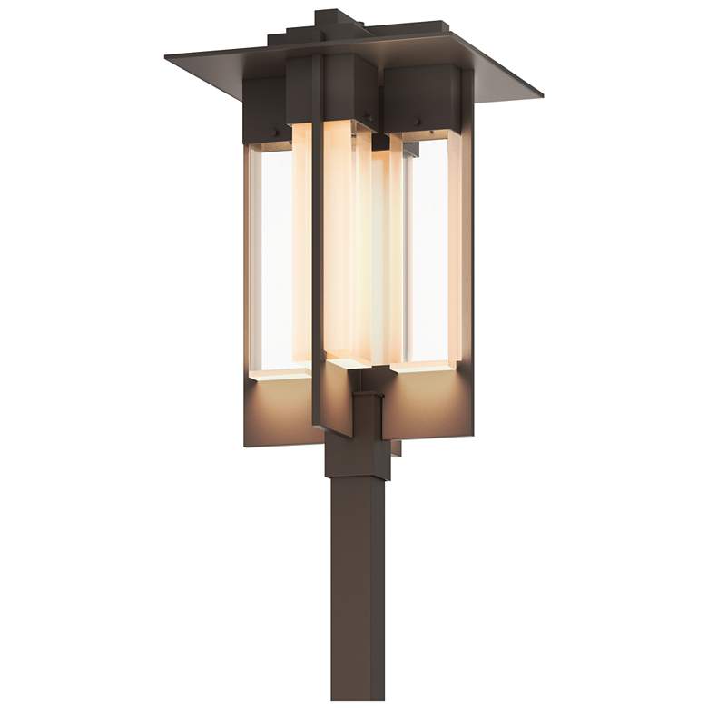 Image 1 Axis Coastal Bronze Large Outdoor Post Light With Clear Glass