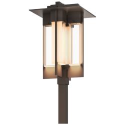 Axis Coastal Bronze Large Outdoor Post Light With Clear Glass