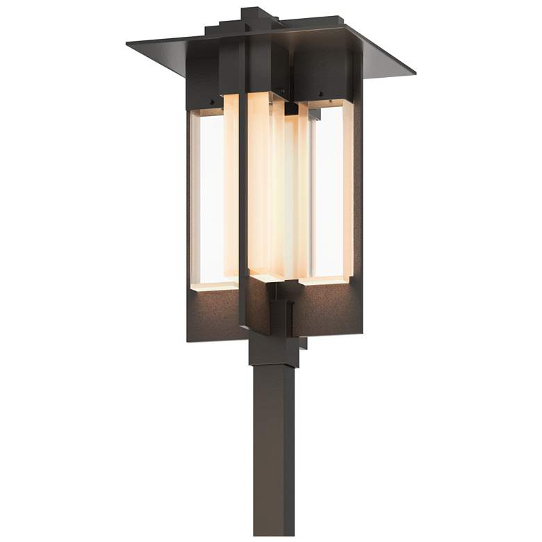 Image 1 Axis Coastal Oil Rubbed Bronze Large Outdoor Post Light With Clear Glass