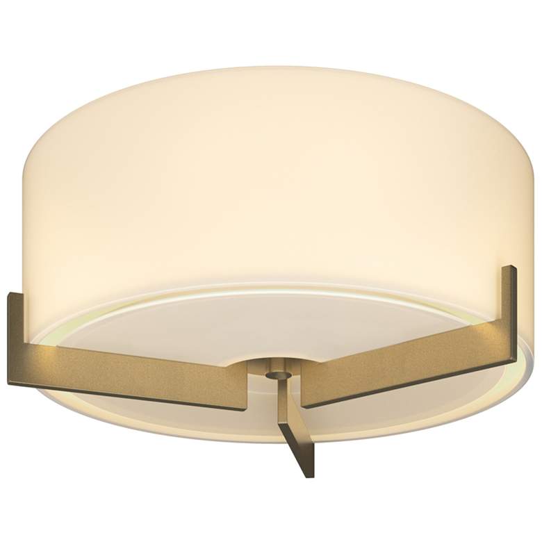 Image 1 Axis Flush Mount - Gold - Opal Glass