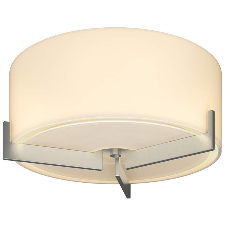 Image 1 Axis Flush Mount - Platinum - Opal Glass