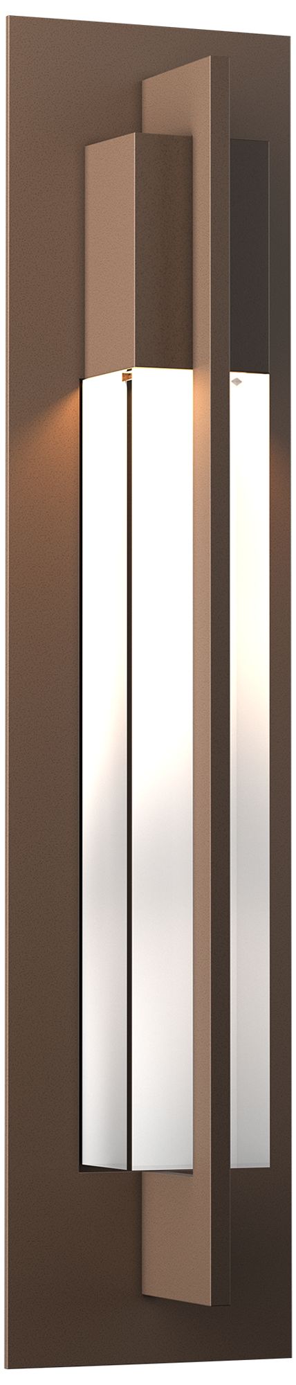 Axis Large Outdoor Sconce - Bronze Finish - Clear Glass