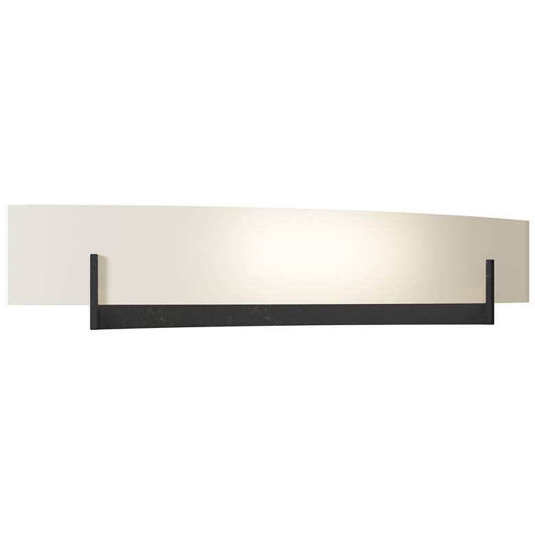 Image 1 Axis Large Sconce - Black - Opal Glass