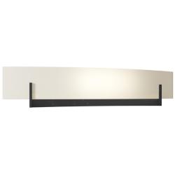 Axis Large Sconce - Black - Opal Glass