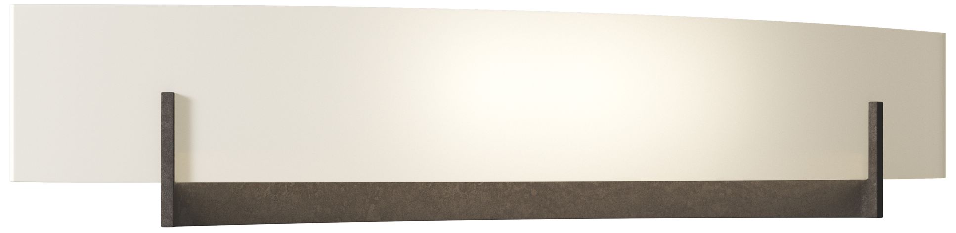 Axis Large Sconce - Bronze - Opal Glass - Made to Order