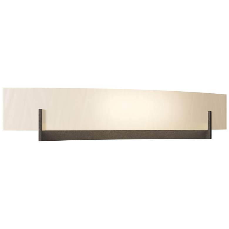 Image 1 Axis Large Sconce - Bronze - White Art Glass