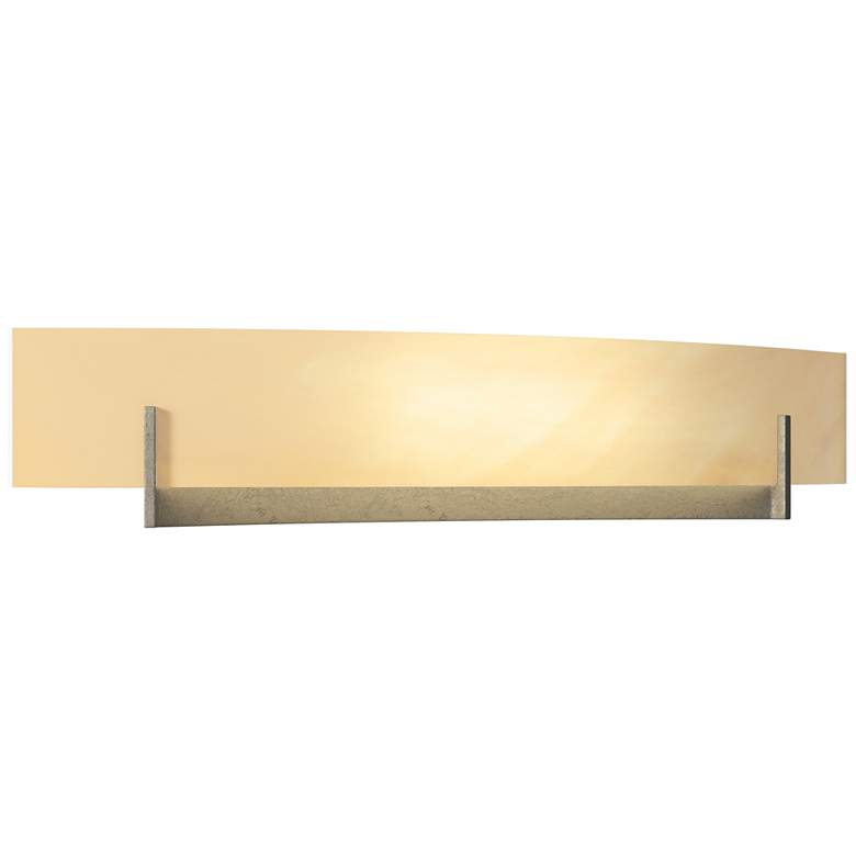 Image 1 Axis Large Sconce - Gold - Amber Swirl Glass