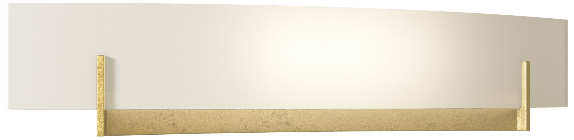 Axis Large Sconce - Modern Brass - Opal Glass - Made to Order