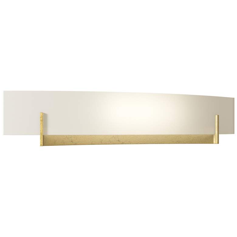 Image 1 Axis Large Sconce - Modern Brass - Opal Glass