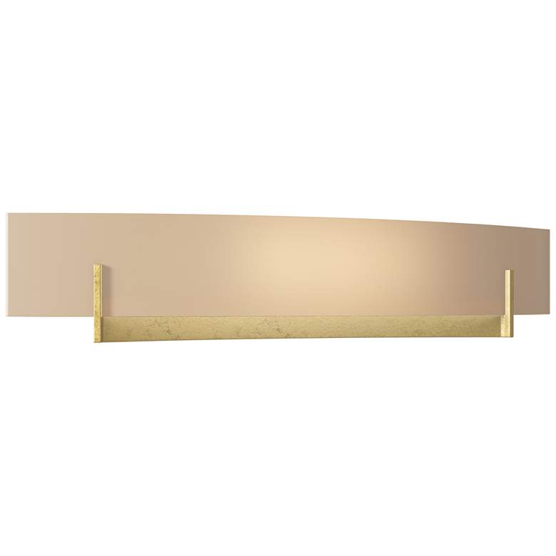 Image 1 Axis Large Sconce - Modern Brass - Sand Glass