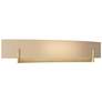 Axis Large Sconce - Modern Brass - Sand Glass